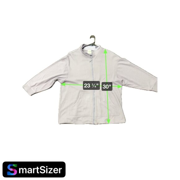 Blast Lilac Waffle Knit Zip Up Hoodie Jacket Plus Sz 1X - Picture 7 of 8